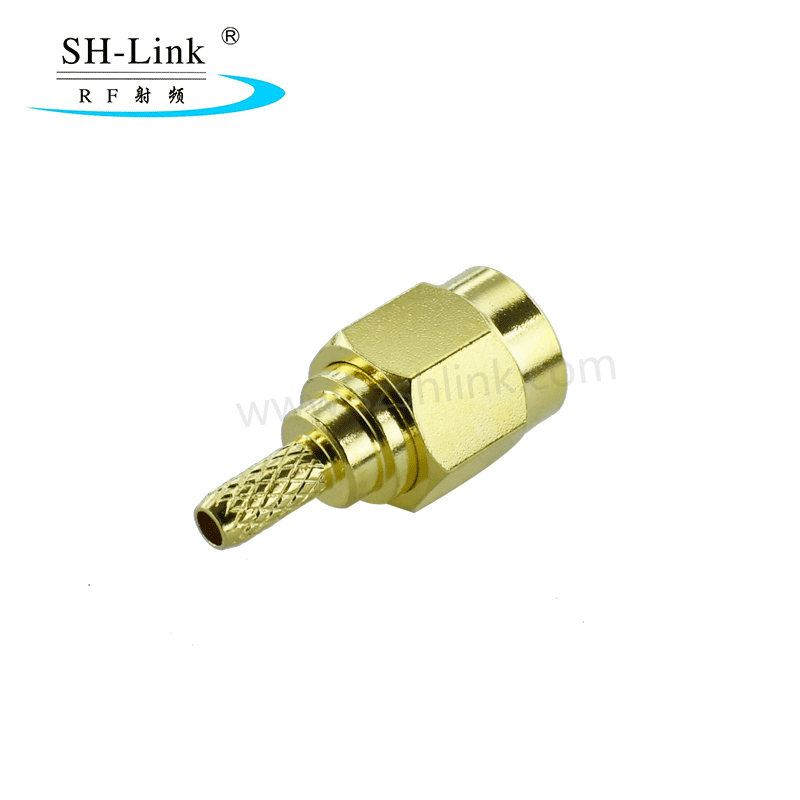 RF SMA coaxial male connector for RG316 RG174 cable